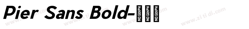 Pier Sans Bold字体转换